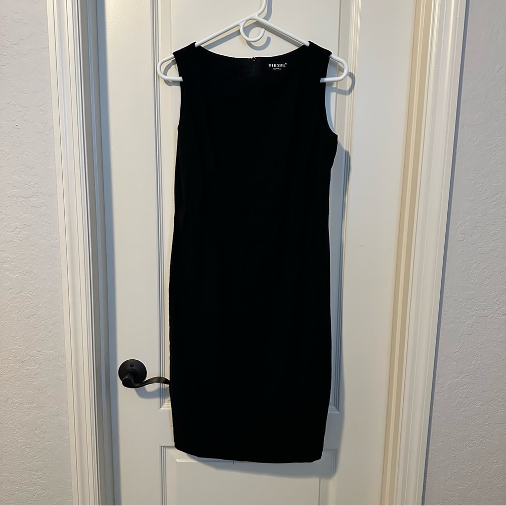 Vintage Diesel Australia Y2K Women’s Black Lined Sleeveless Dress Size 10‎